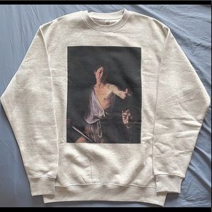Men’s Sweater with David and Goliath” - Size Large